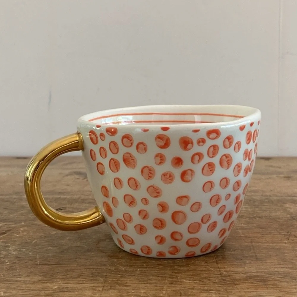 Paper Source Ceramic Polka Dot Mug